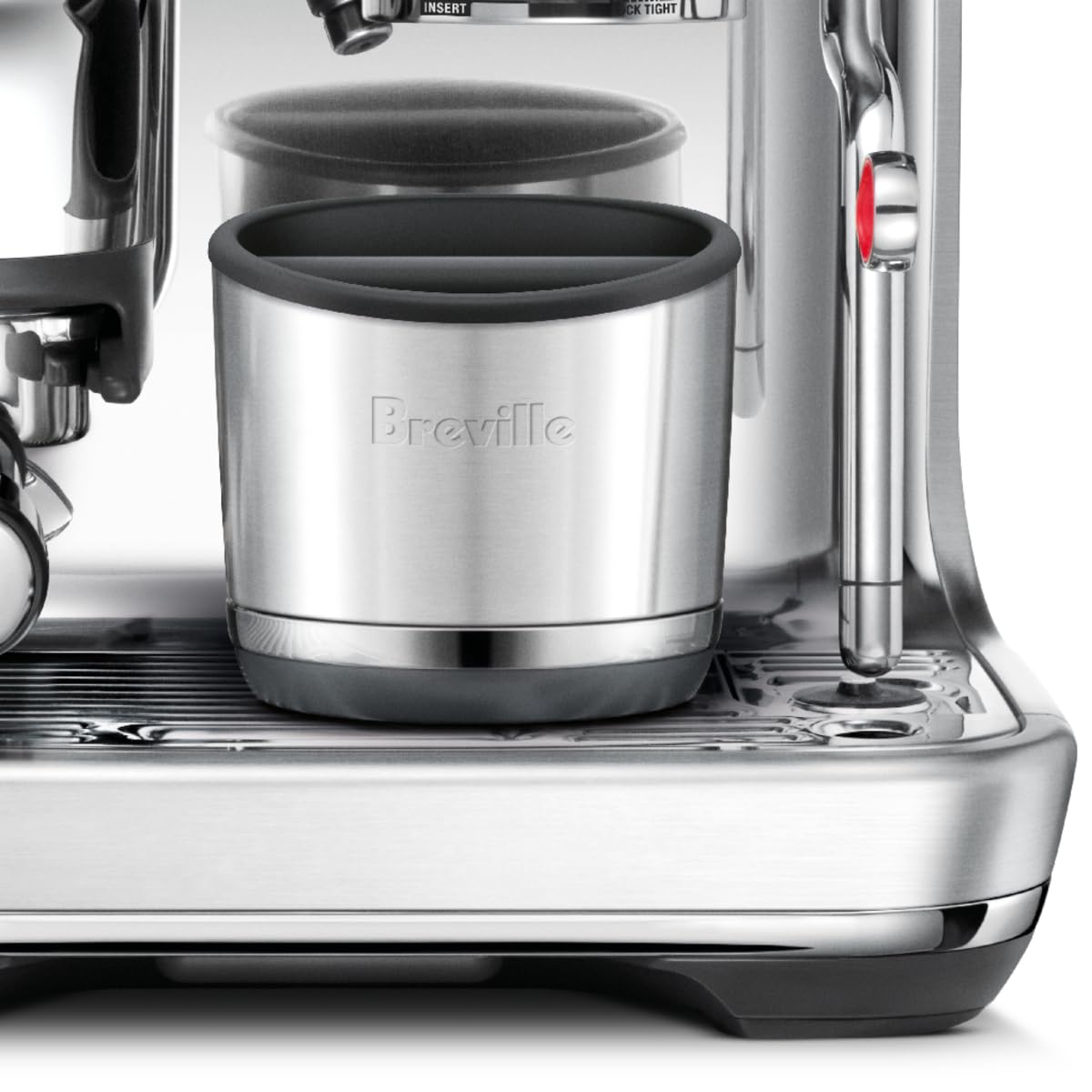 Breville BEA501BSS Knock Box 10 Espresso Accessory, Brushed Stainless Steel