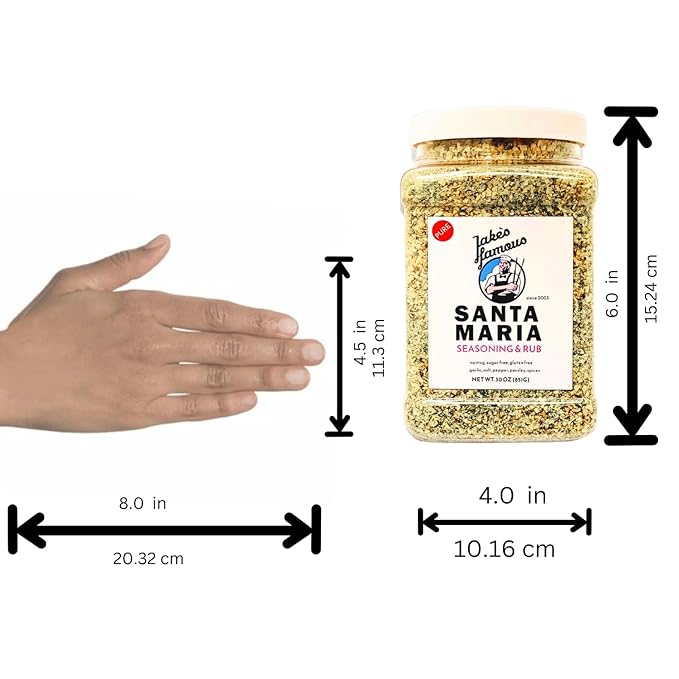 Jake's Famous Santa Maria Seasoning 30 Oz Tri Tip, Pork, Chicken, BBQ Rub, Grill Seasoning, Chicken