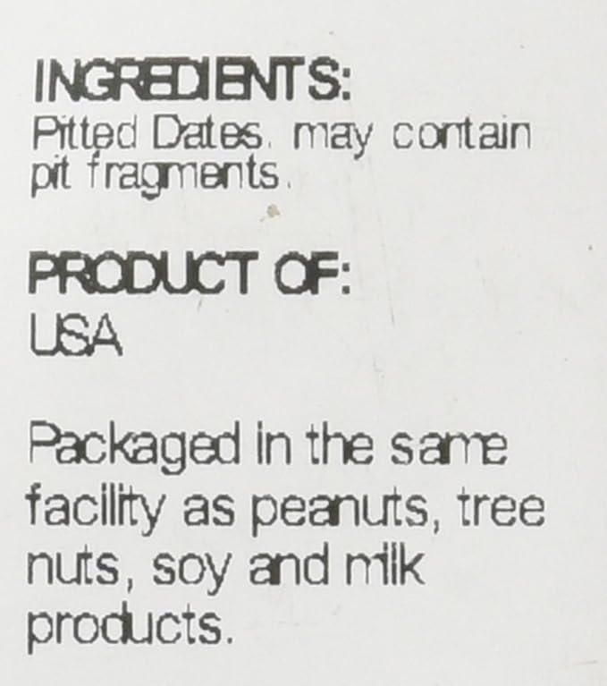 Sincerely Nuts No Sugar Added Pitted Dried Dates, 5lb - Whole Fresh Unsweetened Dry Date Pieces