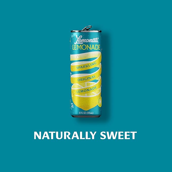 Lemonati Lemonade Sparkling Original Lemonade, No Artificial Sweeteners or Flavors, Gluten-Free