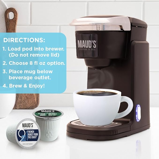 Maud's Family Pack Coffee Pods Variety Pack, 136 ct, 12 Assorted Flavors, Medium Roast Recyclable