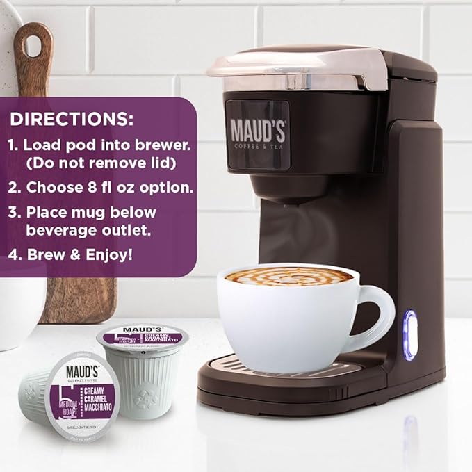 Intelligent Blends Caramel Macchiato Flavored Coffee Pods, 100 ct, Medium Roast Recyclable Single