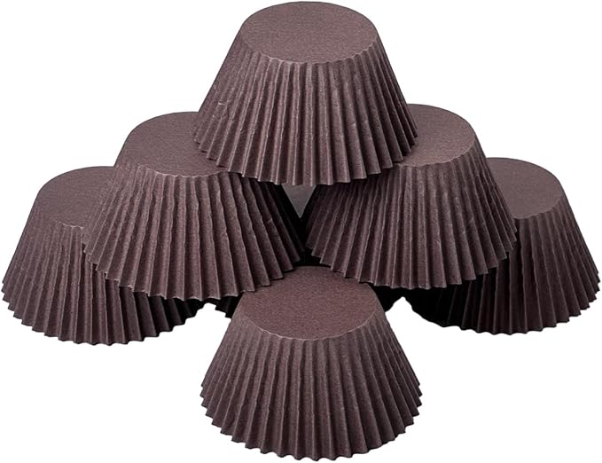 qiqee 300 Count Jumbo Cupcake Liners Coffee Muffin Liners Food Grade Jumbo Size Baking Cups Paper