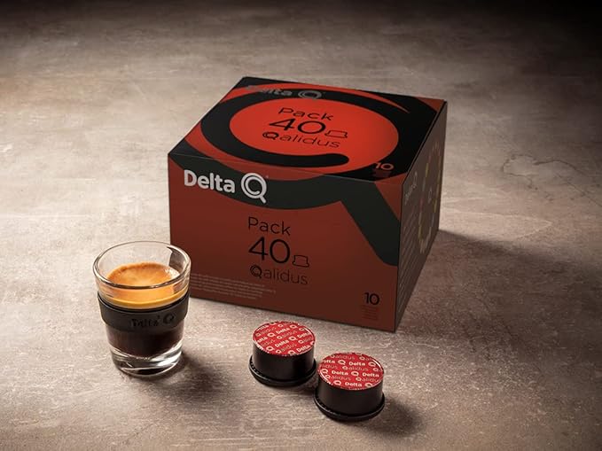 Delta Q Espresso Pods for Delta Q machines, Qalidus - Intensity 10, Notes of Caramel, XL Pack - 40