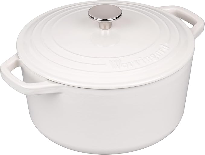 Enameled Cast Iron Dutch Oven Pot with Lid, for Bread Baking, Round Bread Oven- include Sourdough
