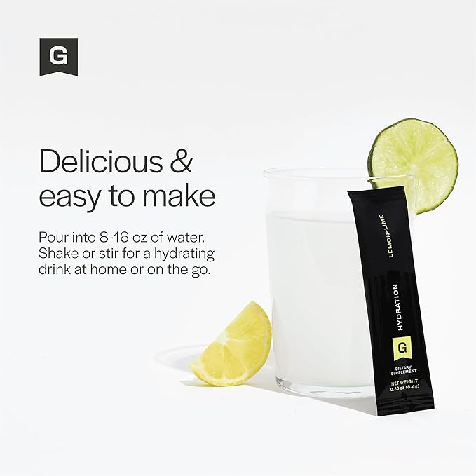 Gainful Hydration Powder Packets, Caffeine Free with Key Electrolytes Magnesium and Sodium, Energy