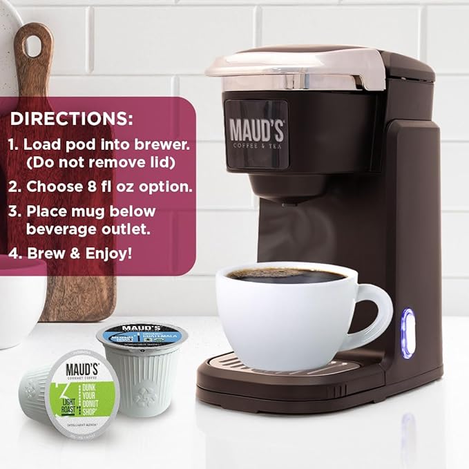 Maud's Original Coffee Pods Variety Pack, 80 ct, 9 Assorted Roasts, Dark & Medium Roast Coffee in