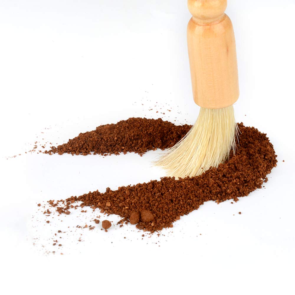 Espresso Machine Cleaning Brush Set - CAFEMASY 5 Pieces Coffee Cleaning Brush Natural Bristles