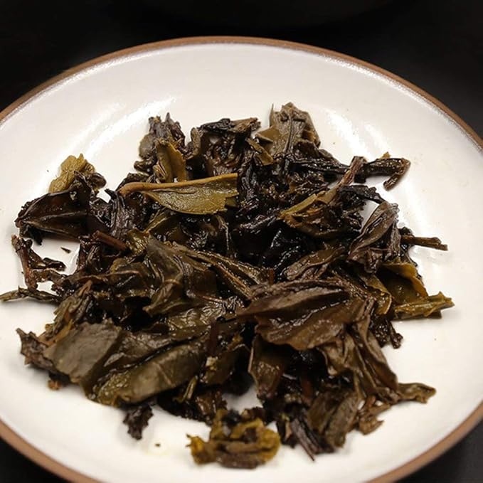 FullChea - 2022/2023 Fucha Tea Brick - Dark Tea Loose Leaf - Golden Flower Tea - Heicha From Hunan
