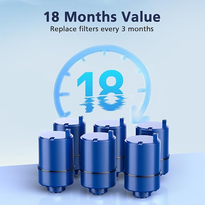 6 Pack Water Filter Replacement Compatible with All PUR®, PUR®PLUS Faucet Filtrat-ion Systems, Pur®