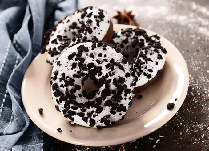 Rabbit Creek Cookies and Cream Donuts Mix ??With Vanilla Icing Glaze and Crushed Cookies Included