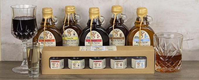 Amaretto Maple Syrup - For Pancakes and Waffles ??Made With Pure Maple Syrup And Dealcoholized