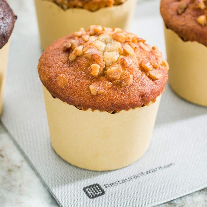 Restaurantware Panificio Premium 6 oz Kraft Paper Classic Baking Cup: Paper Baking Cups Perfect for