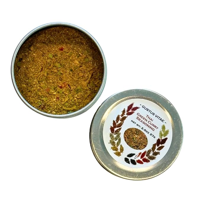Thai Green Curry Seasoning | All Natural | Non GMO | Hand Crafted | 2.0 oz (57 g) | Gourmet Spice