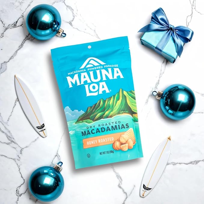Mauna Loa Premium Roasted Macadamia Nuts, Honey Roasted Flavor, 7 Oz Bag