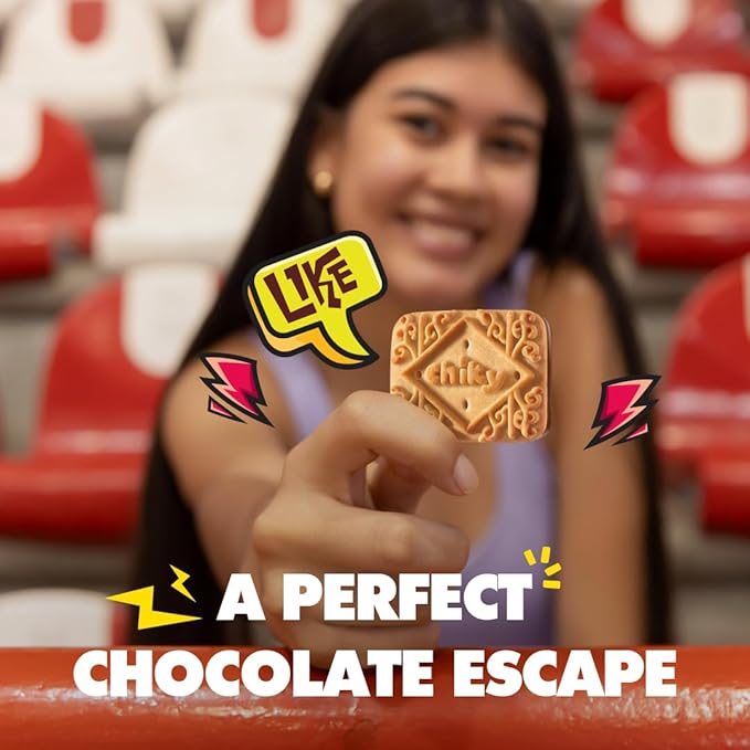 Chiky Chocolate Fudge Cookies, Crunchy & Sweet, Smooth Cream Center, Crispy Texture That Melts In