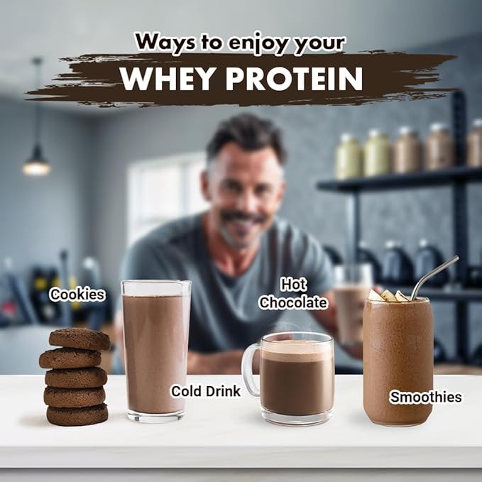 Opportuniteas Grass Fed Vanilla Choco Whey Protein Isolate Powder - 20g Protein Powder Without
