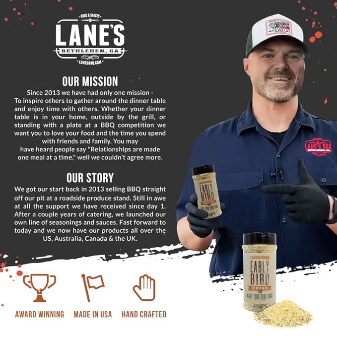 Lane's Thunderbird Early Bird Turkey Brine Mix, All-Natural Chicken Brine Seasoning for Marinating