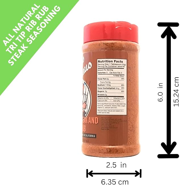 Jake's Righteous Rubs Tri Tip, Steak & Rib Rub 11 Oz All Purpose, Brown Sugar BBQ Seasoning for