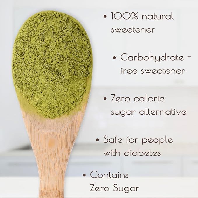 Stevia Powder 16 oz - Premium Grade USDA Organic Certified Plant Based Stevia Extract Powder for