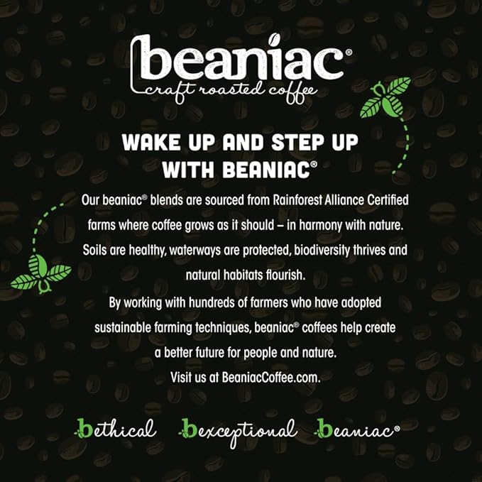 beaniac Flavor Freak Madagascar Vanilla, Flavored Light Roast, Single Serve Compostable K Cup