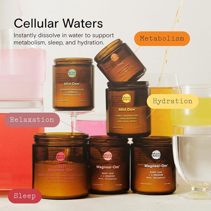Moon Juice - Mini Dew Electrolytes Powder - Pomelo Grapefruit (30 Servings) - 2in1 Electrolytes &