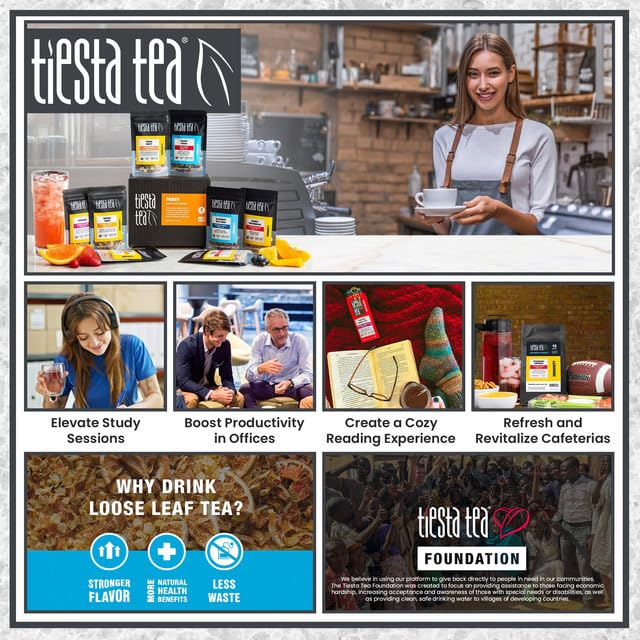 Tiesta Tea - 8 Herbal & Rooibos Sampler Dry Flight Set, Loose Leaf, No Caffeine, Makes Hot and