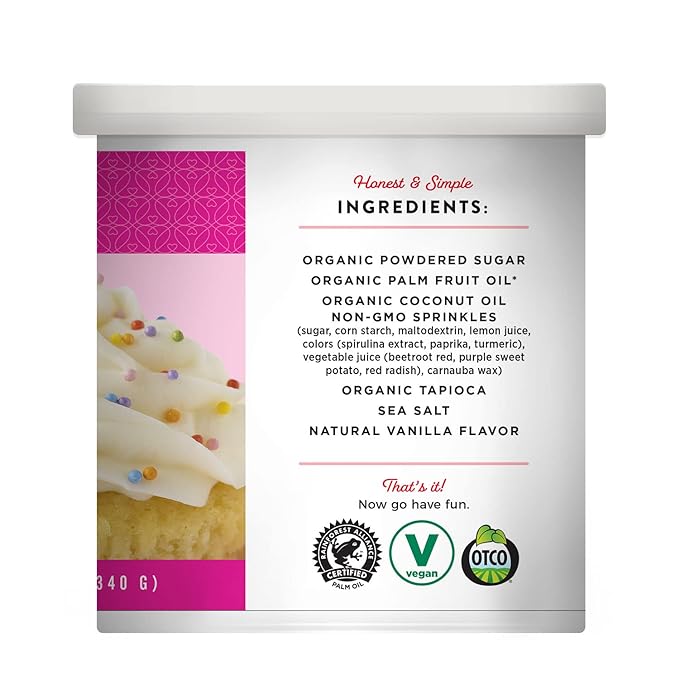 Miss Jones Baking Co. Confetti Pop Vegan Frosting, 11.98 Ounce