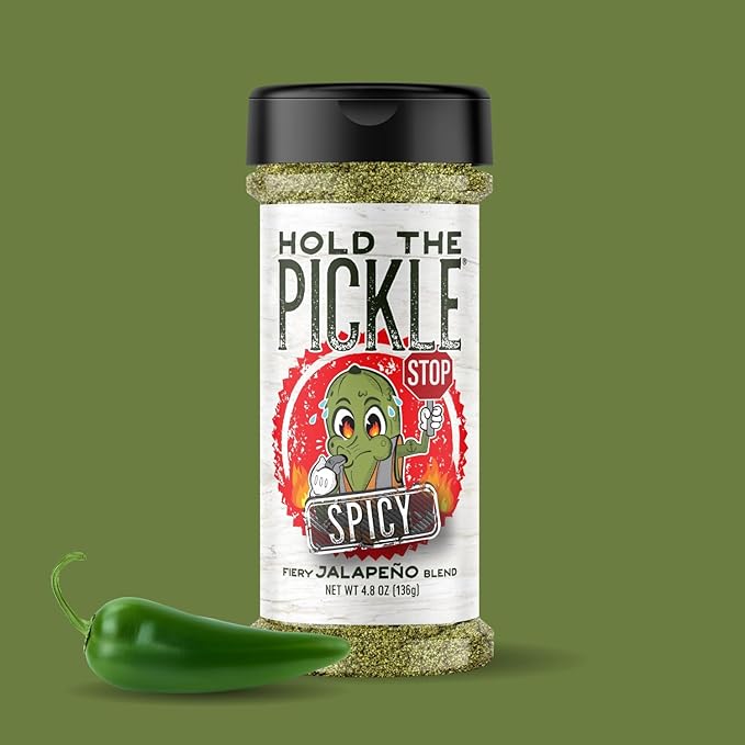 Hold The Pickle Spicy Dill Pickle Seasoning - Great for Popcorn, Organic Seasoning for Cooking