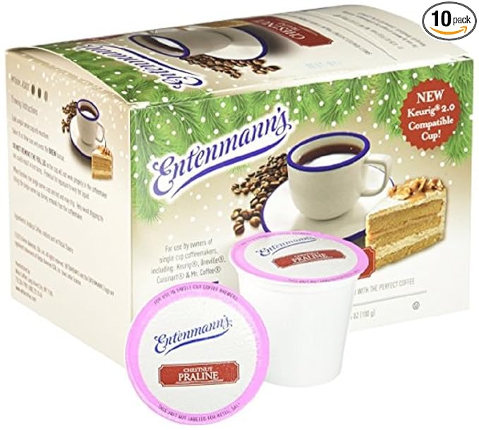 Entenmann's Seasonal Flavors Single Serve Coffee for K-Cup Brewers - 10 Count (Chestnut Praline)