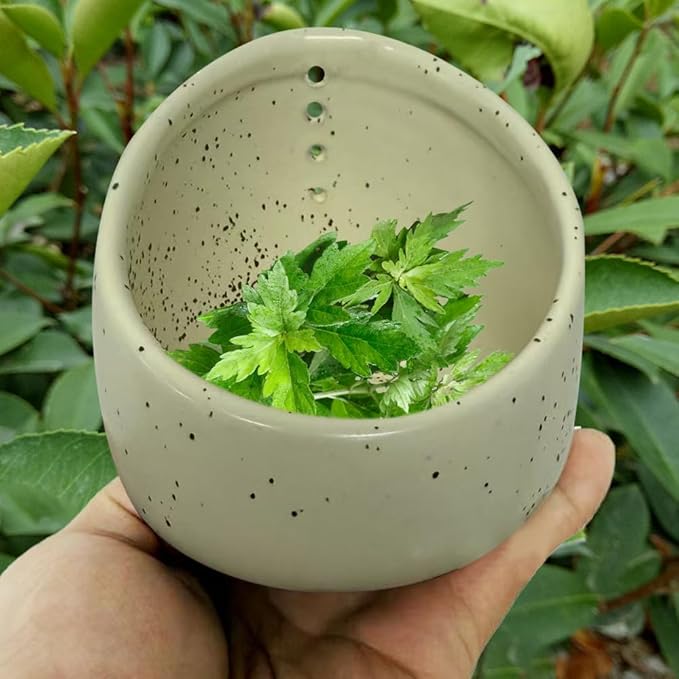 Pottery Herb Stripper Bowl, 2025 Upgrade Pottery Herb Stripper Cup Ceramic Herb Peeling Cup