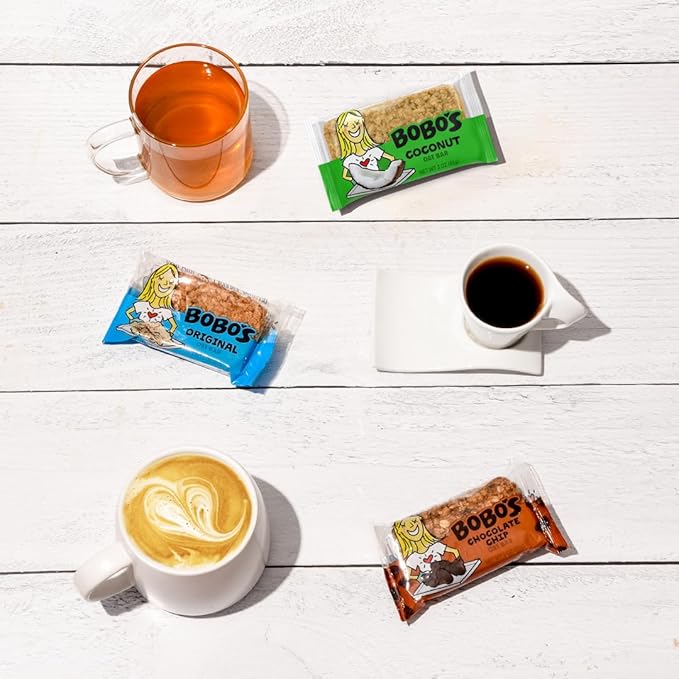 Bobo's Oatmeal Bars, Original, Gluten Free Vegan Whole Grain Oat Bars, Pack of 12