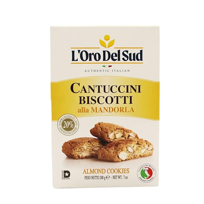 L'Oro Del Sud Traditional Almond Biscotti, Cantuccini d'Abruzzo, Italian Cookies Madewith Real