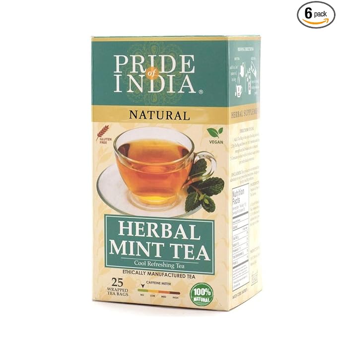 Pride of India | PACK of 6 - Blue Sapphire: Butterfly Pea Flower Tea 1 oz (28.3 gm) | 100% Pure