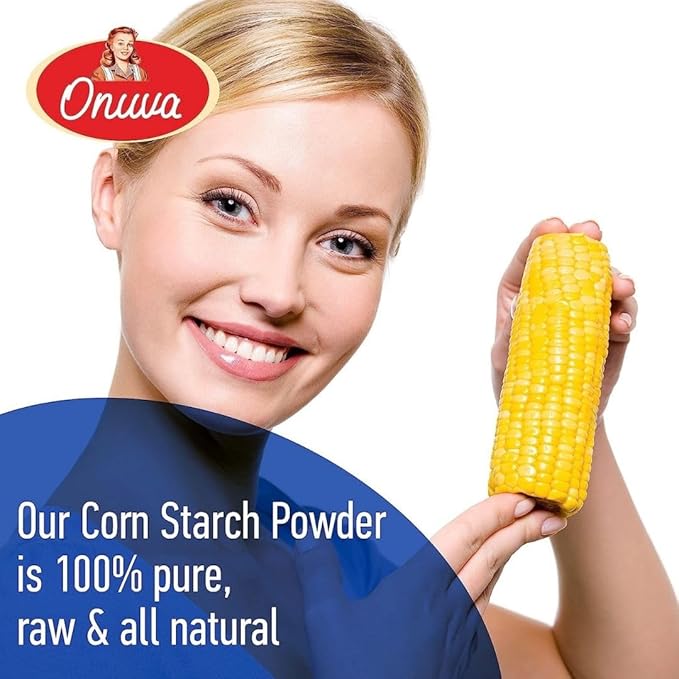 Corn Starch by Onuva - 5 lbs, (2,3 kg) - Gluten Free - Vegan - Thickener For Sauces, Soup, & Gravy