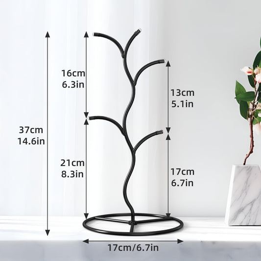Beesini 2 Pack Mug Holder, Metal Coffee Mug Holders Tree, Decorative Mug Rack, Mug Cup Tree for