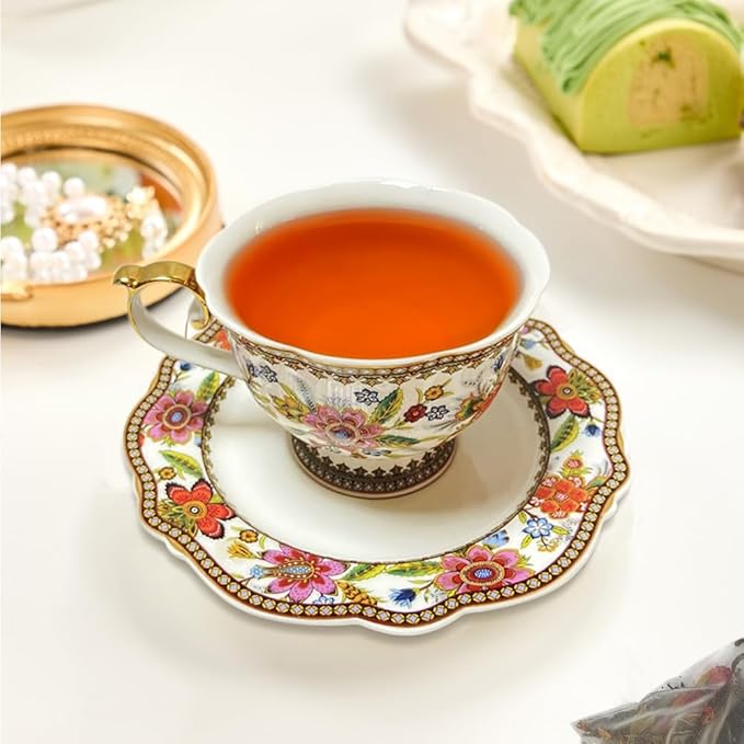 XIEJINJI Rose Black Tea - 40 Tea Bags, Natural Dried Rose and Black Tea Blend, AROMATIC & SMOOTH
