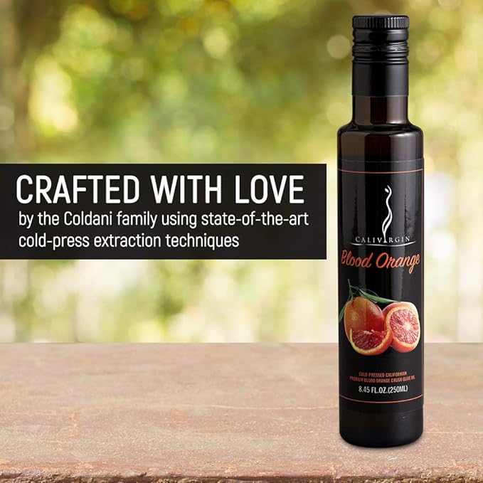 Calivirgin Blood Orange Olive Oil - Blood Orange Infused Extra Virgin Olive Oil - Cold Pressed