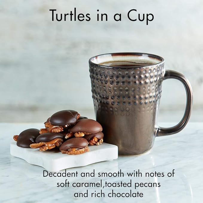 Door County Coffee, Turtles in a Cup, Toasted Pecans & Chocolate Flavored Coffee, Medium Roast
