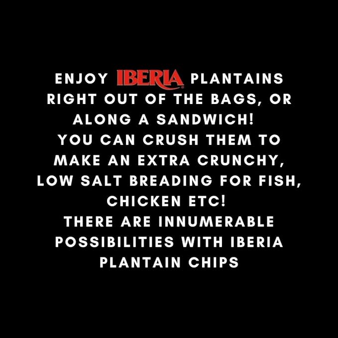 Iberia Plantain Chips, Variety, 4 Salted Plantain Chips, 2 Naturally Sweet Plantain Chips, 2 Garlic