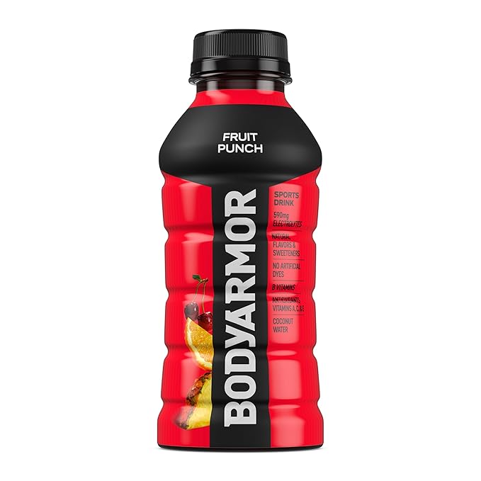 BODYARMOR Sports Drink Sports Beverage, Fruit Punch, 12 Fl Oz (Pack of 8)