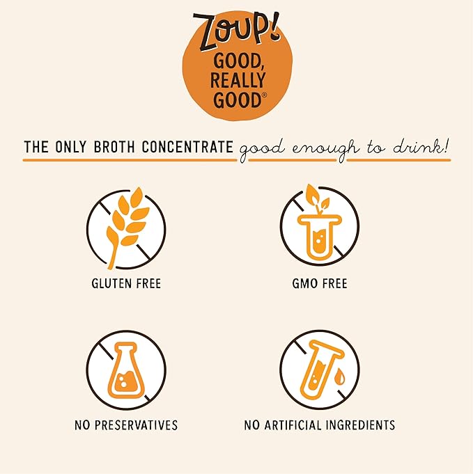 Zoup! Good, Really Good Beef Bone Broth Culinary Concentrate, 1-Pack, 7 Oz
