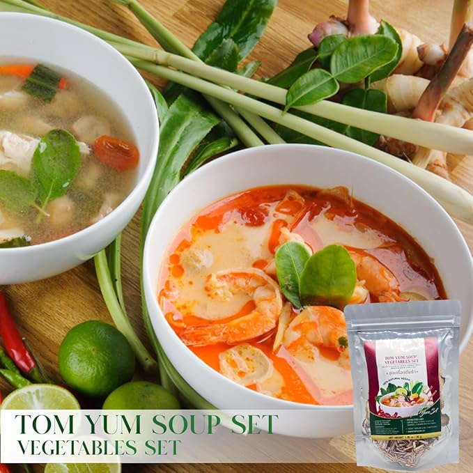 Thai Spice Mix for Tom Yum Soup, 30g, Makes 2-4 Servings, Chili, Galangal, Lemongrass, Lime Leaves