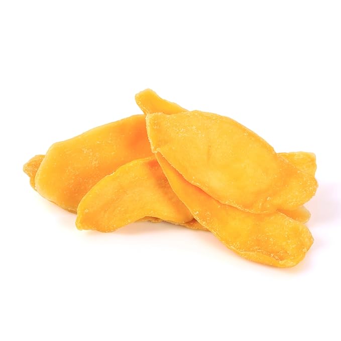 Gourmet Grove - Natural Dried Mango Slices 18 OZ Pack of 3 Pouch | Soft, Juicy, Sliced Mangoes |