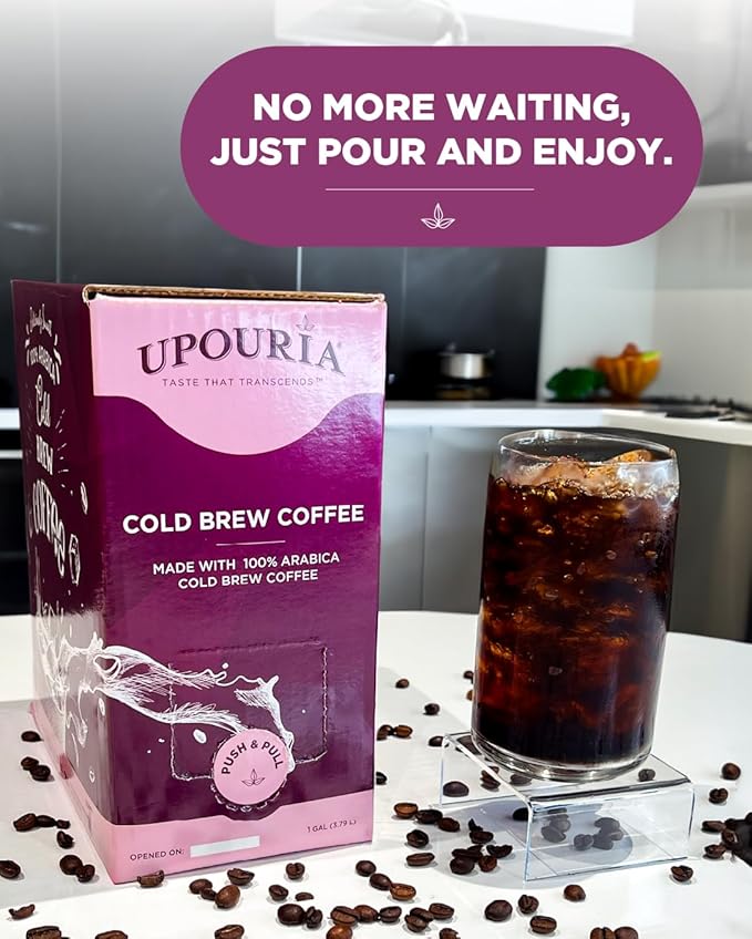 Upouria Cold Brew Coffee on Tap | Ready to Drink Cold Brewed Coffee | Cold Brew Coffee Drink