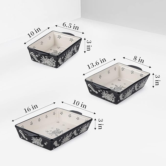 Wisenvoy Casserole Dishes For Oven Baking Dish Ceramic Casserole Dish Lasagna Pan Baking Dishes For