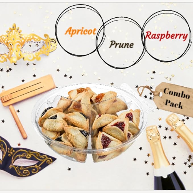 Hametaschen Cookies | Fathers Day Gift Box | Shortbread Cookies Filled with Apricot, Raspberry &