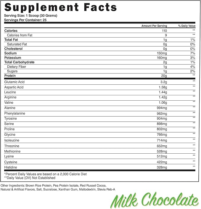 Steel Supplements Veg-PRO | Vegan Protein Powder, Milk Chocolate | 25 Servings (1.65lbs) | Protein
