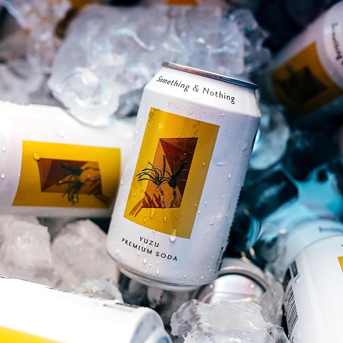 Something & Nothing Yuzu Flavoured Sparkling Water | Lightly Carbonated, Full Flavoured with Added