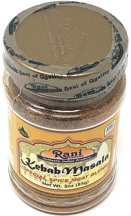 Rani Kebab Masala Indian Spice Blend for Meat Dishes 3oz (85g) PET Jar ~ All Natural, Salt-Free |